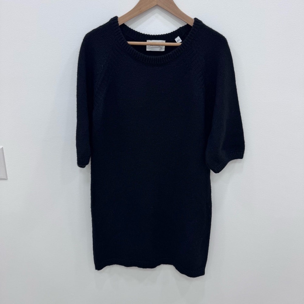 Sita Murt black sweater tunic dress Sz 38 US 6 alpaca merino blend